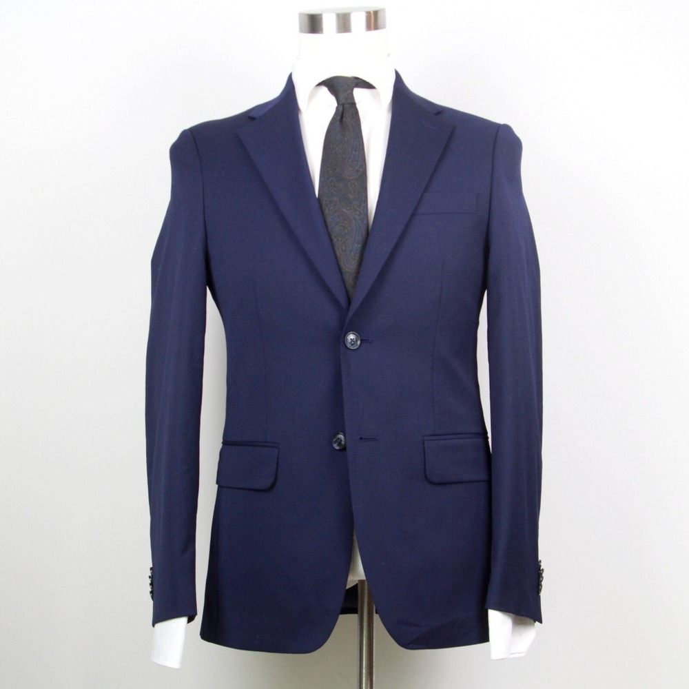 Tommy Hilfiger‎ Mens Modern fit Suit Jacket Blazer 36R Blue Solid Stretch E05714